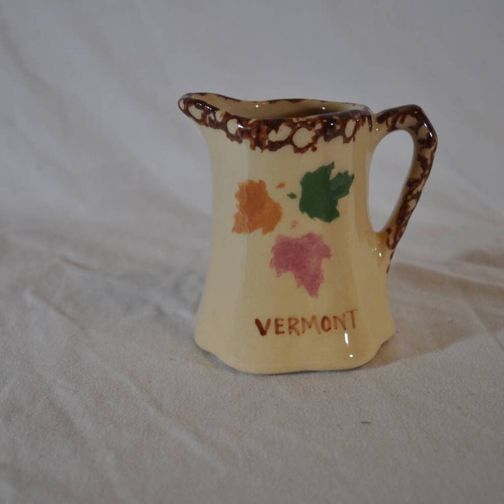 Vermont Clay Syrup Pitcher by Alpine Pottery in Roseville, OH - 1997